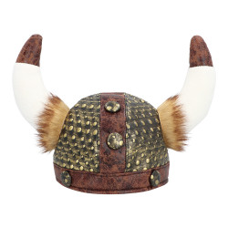 Vikingská prilba pre dospelých s kožušinou